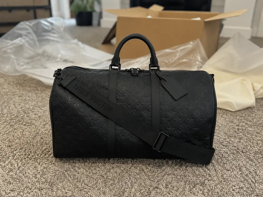 Monogram Shadow Keepall Bandouliere 50 M44810 photo review