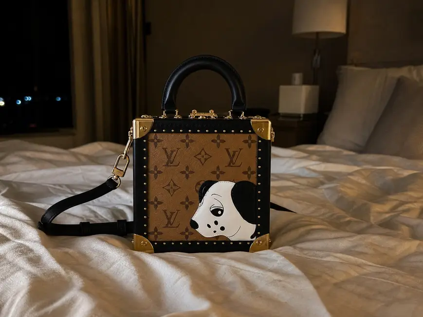 Monogram Reverse Canvas Mini Square Trunk M11206 photo review