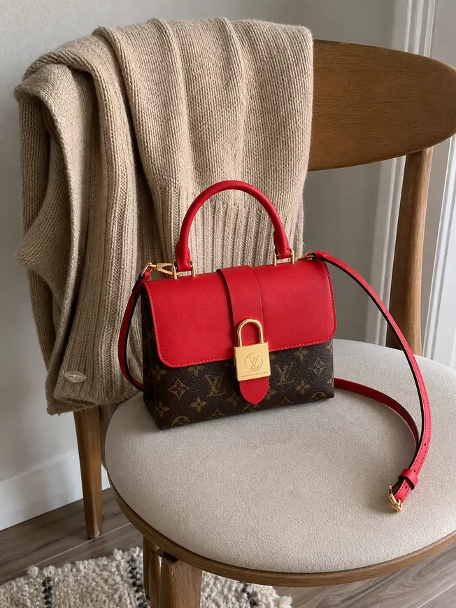 Monogram Canvas Locky BB-Coquelicot M44322 photo review