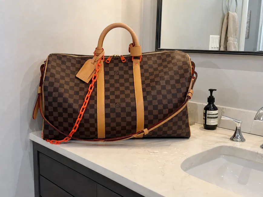 2019 Virgil Abloh Keepall Bandouliere 50 M53271-04 photo review