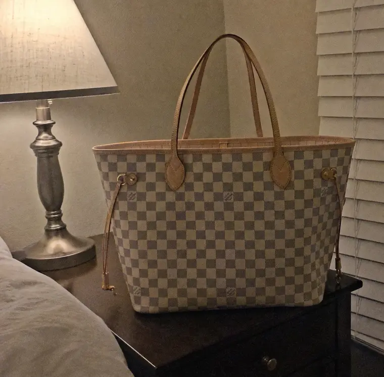 2019 Damier Azur Canvas Neverfull MM N41361 photo review