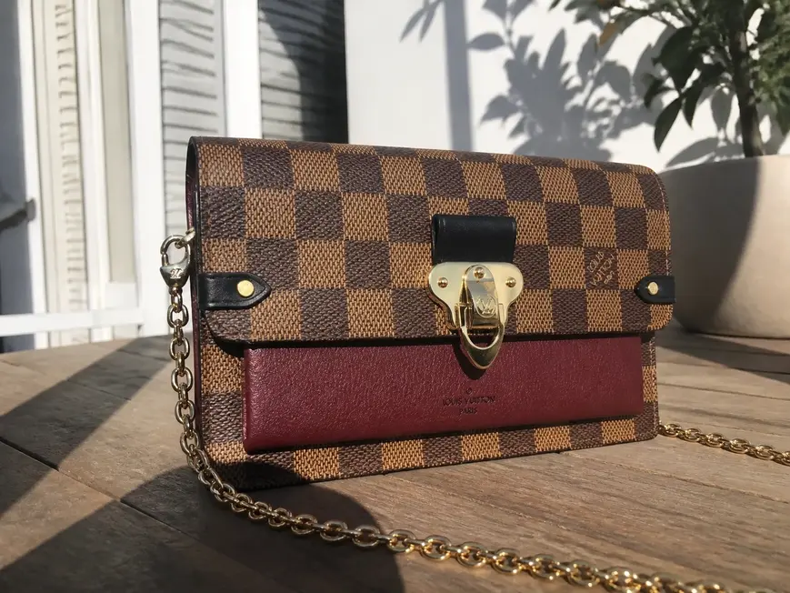 2019 Vavin Chain Wallet-Bordeaux / Black N60222 photo review