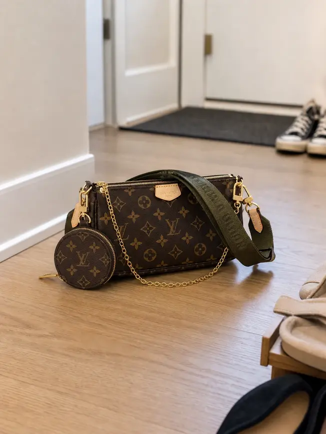 2019 Monogram Canvas Multi Pochette Accessoires-Green M44814 photo review