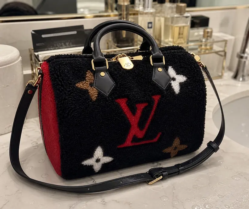 2019 Monogram LV Teddy Limited Edition Speedy Bandouliere 25-Black M55423 photo review