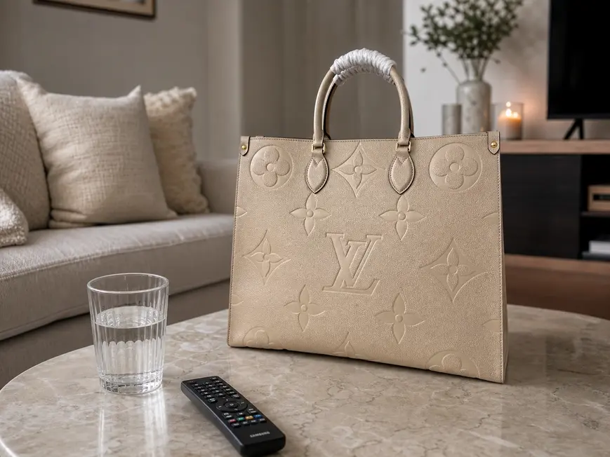 2020 Monogram Empreinte Giant Onthego GM-Khaki M44576-Khaki photo review