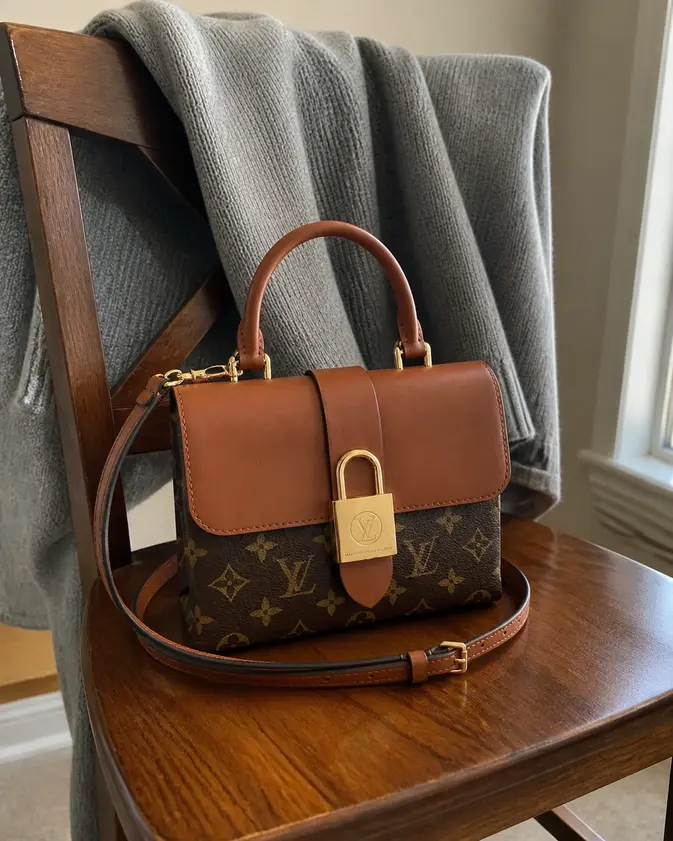 Monogram Canvas LOCKY BB-Caramel M44654 photo review