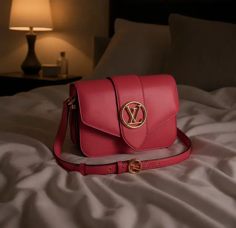 LV Circle LV Pont 9-Dahlia Pink M55949 photo review