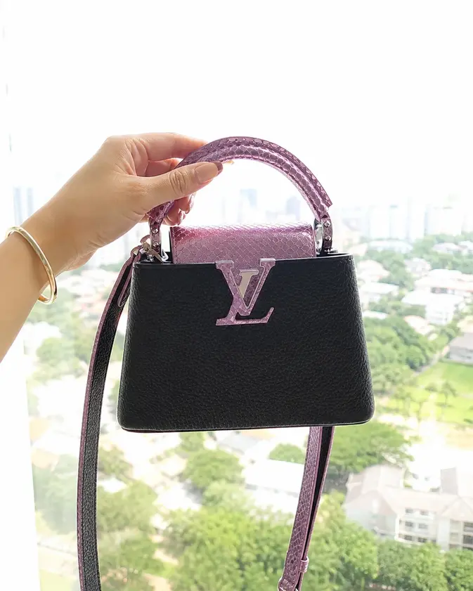 Taurillon Capucines Mini-Black N97962 photo review