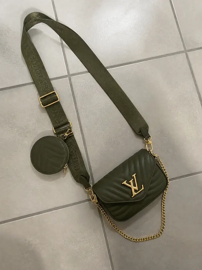 New Wave Multi-Pochette Crossbody Handbag-Khaki Green M56471 photo review