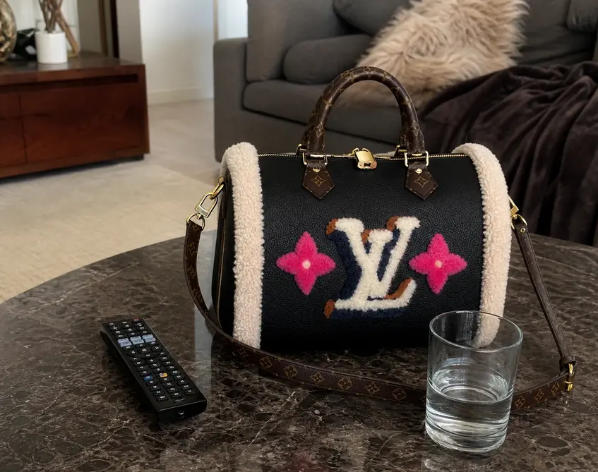 Monogram Flowers Speedy 30 Bandouliere M56966 photo review