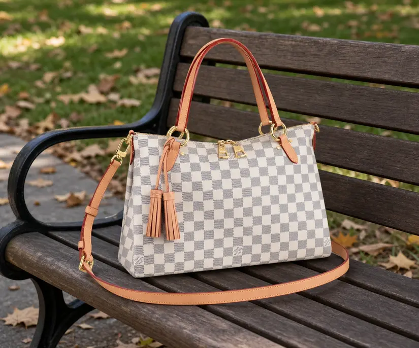 Damier Azur Lymington Zipped Tote N40022 photo review