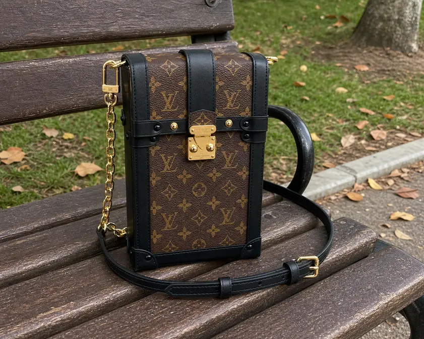 M63913 Monogram Canvas Vertical Trunk Pochette M63913 photo review