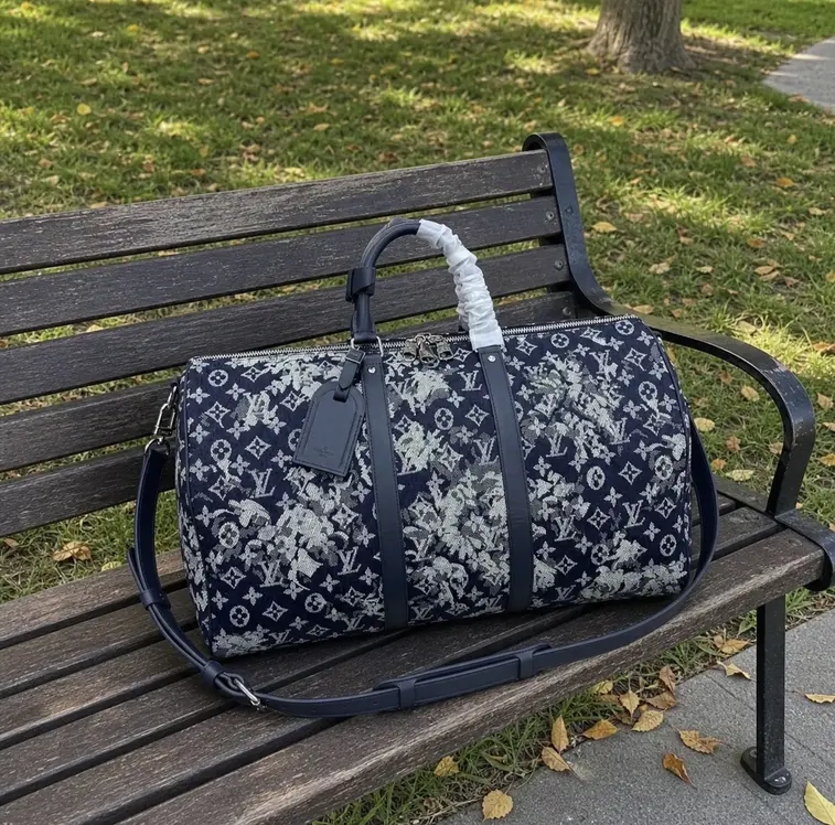 Monogram Tapestry Keepall Bandouliere 50 M57285 photo review