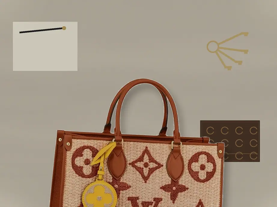 Monogram Raffia OnTheGo MM M57707 photo review