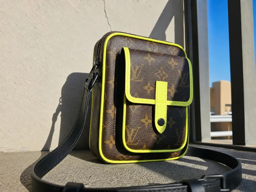 Monogram Macassar Christopher Wearable Wallet-Yellow M80793 photo review