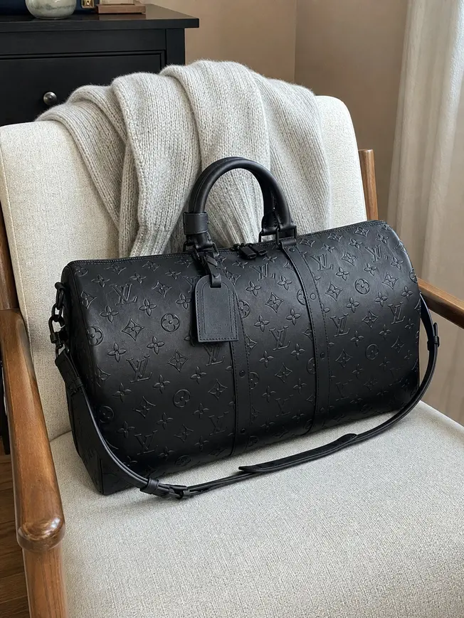 Damier Salt Canvas Keepall Bandouliere 50 M57964 photo review