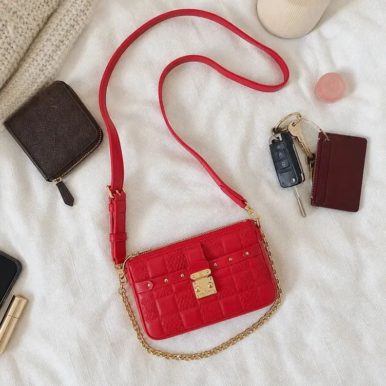 Damier Quilt Pochette Troca M59049 photo review