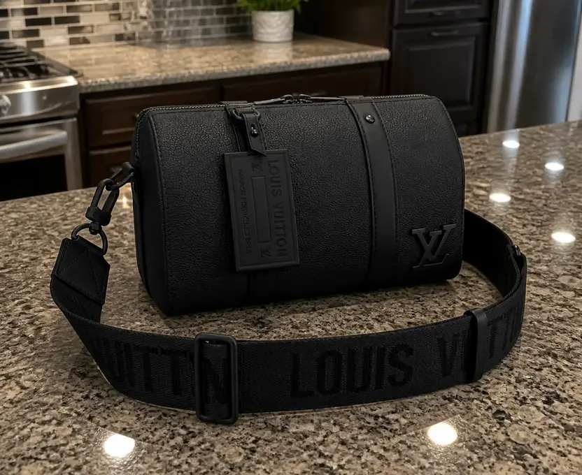 Black Aerogram City Keepall M59255 photo review