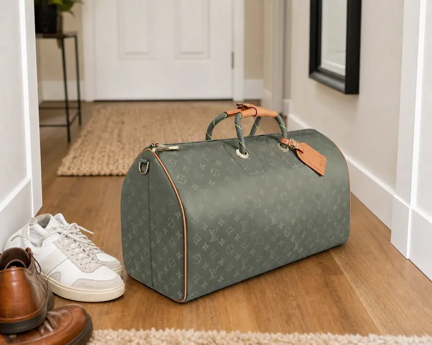 2018 Keepall Bandouliere 50-Monogram Titanium M43886 photo review