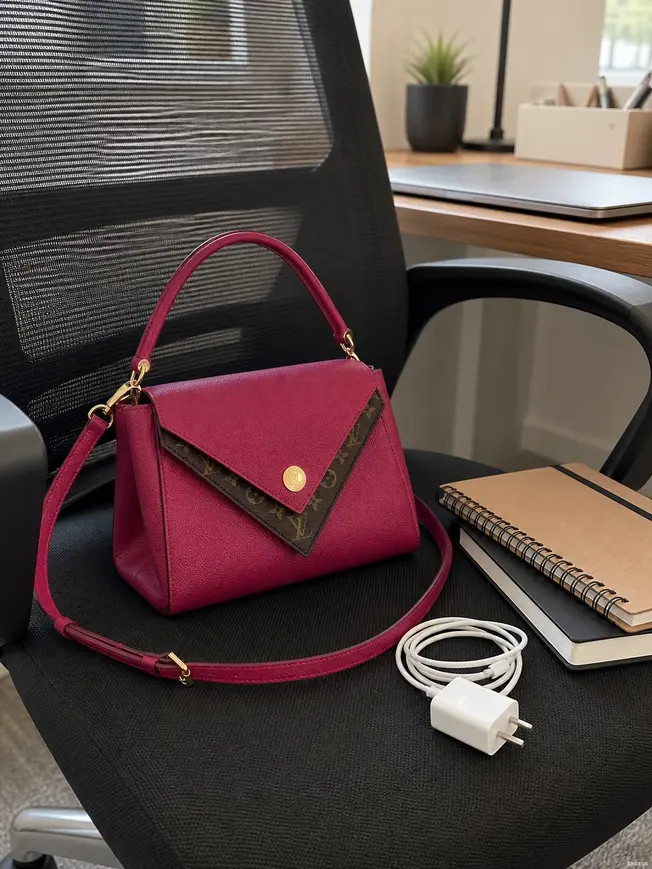 Fall-Winter 2018 Double V-Lie de Vin M51766 photo review