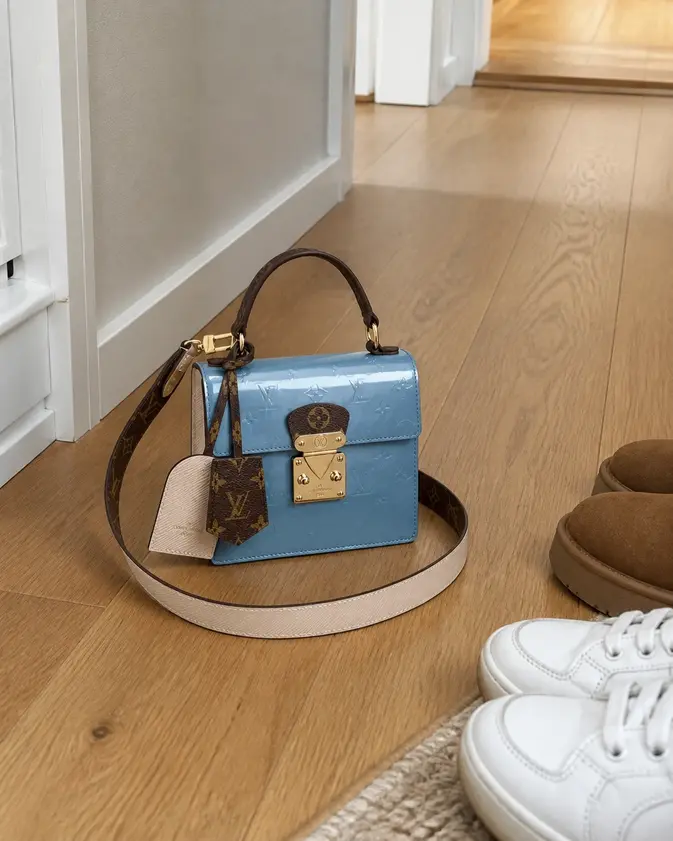 2019 Monogram Vernis Spring Street-Bleu Jean M90373 photo review