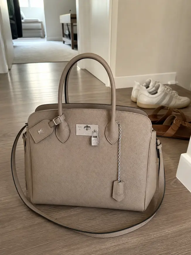 2019 Veau Nuage Milla MM Handbag-Tourterelle M51685 photo review
