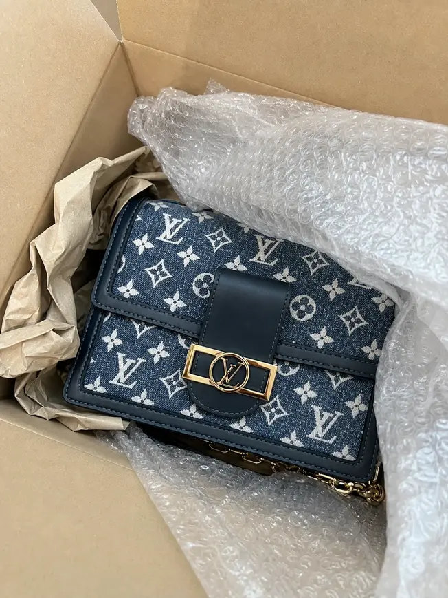 Monogram Denim Dauphine MM Handbag M59631 photo review