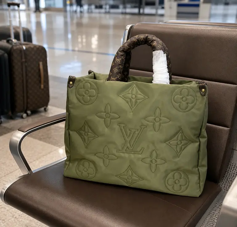 Monogram Econyl OnTheGo GM Tote Bag-Green M59005-Green photo review
