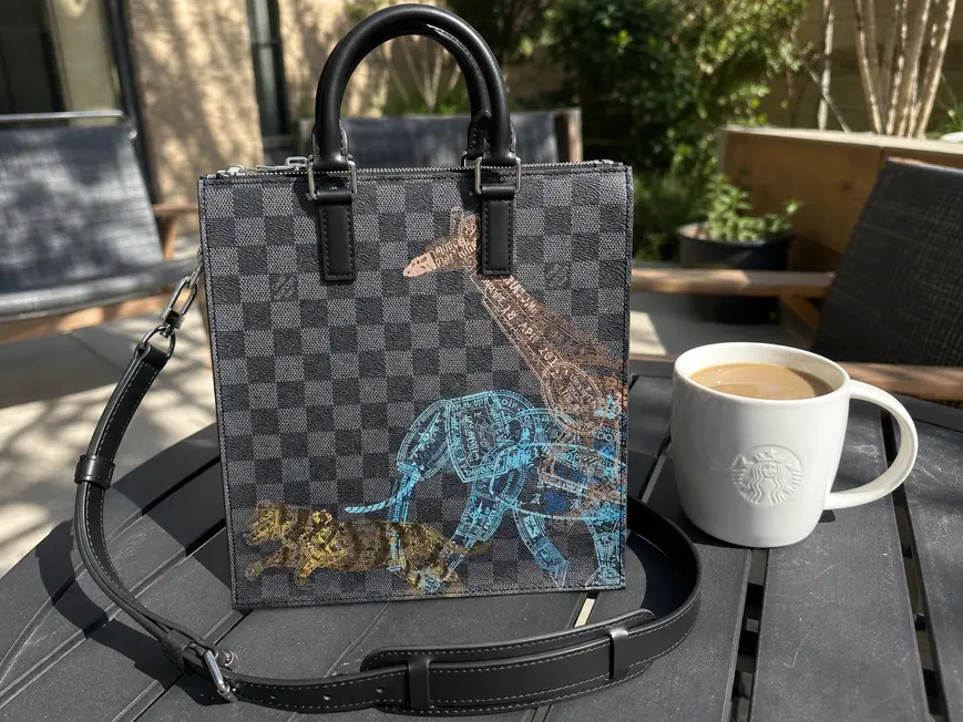 Damier Graphite Sac Plat Cross Bag N45276 photo review