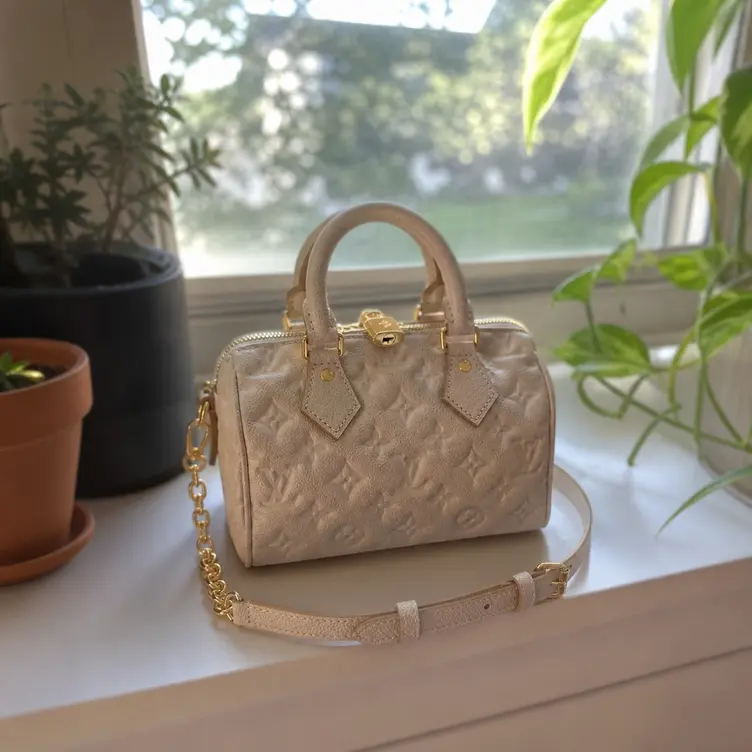 Sprayed Grained Speedy Bandouliere 20 Bag M46163 photo review