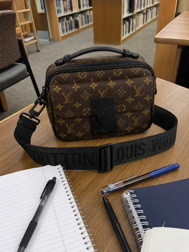 Monogram Macassar S Lock Messenger M45806 photo review