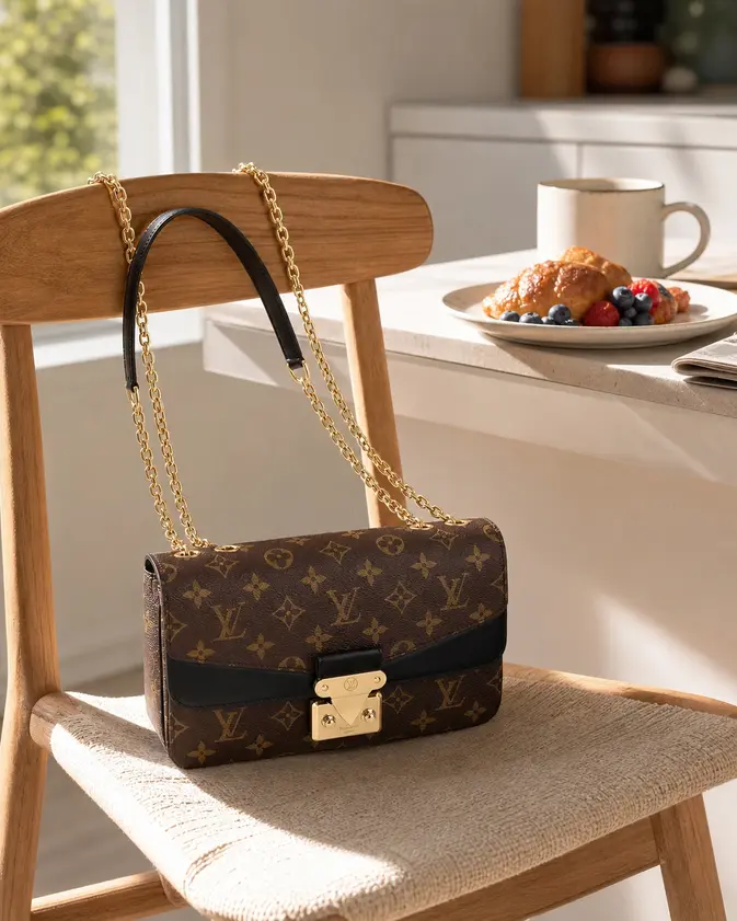 Monogram Marceau Chain Handbag M46126 photo review