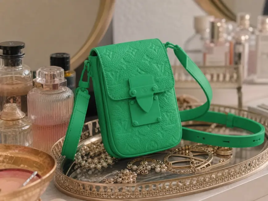Taurillon Monogram S-Lock Vertical Wearable Wallet M81525 photo review
