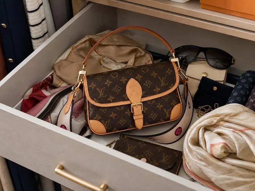 Monogram Canvas Diane satchel M45985 photo review