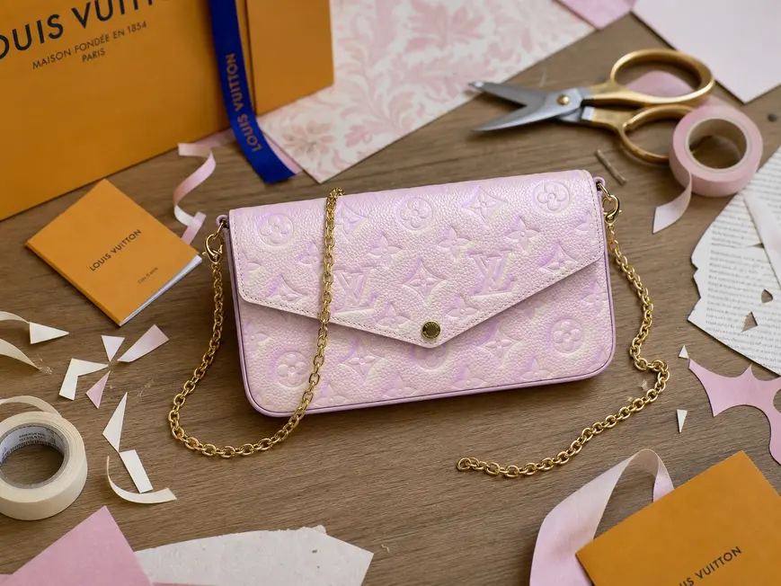 Monogram Empreinte Felicie Pochette-Pink M64064-NEWPINK photo review