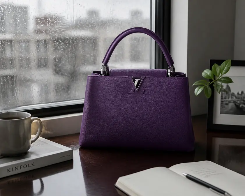 2013 Fall Capucines Bag MM-Purple M94413-4 photo review