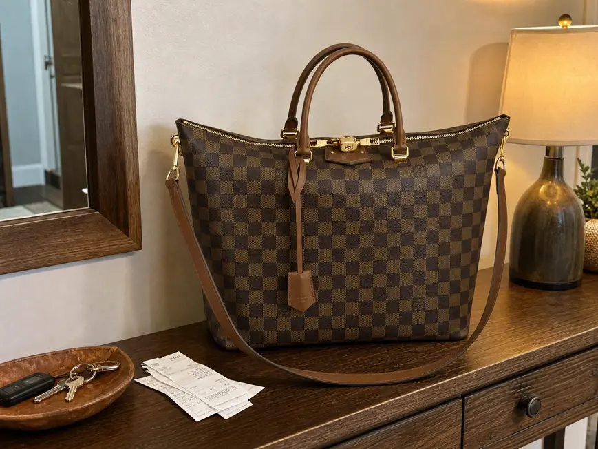 Belmont Damier Ebene Bag N63169-1 photo review