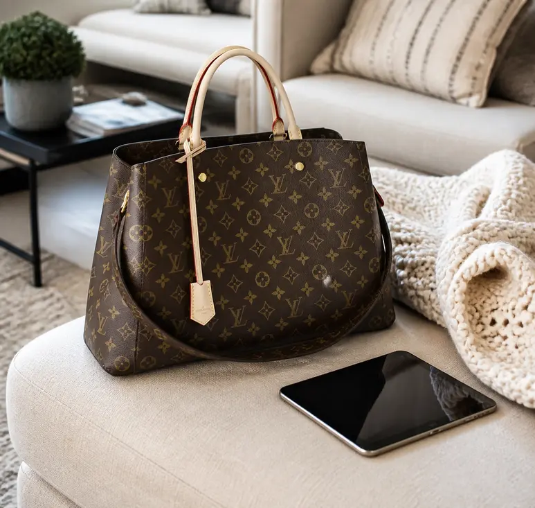 2014 Monogram Canvas Montaigne Bag GM M41067 photo review