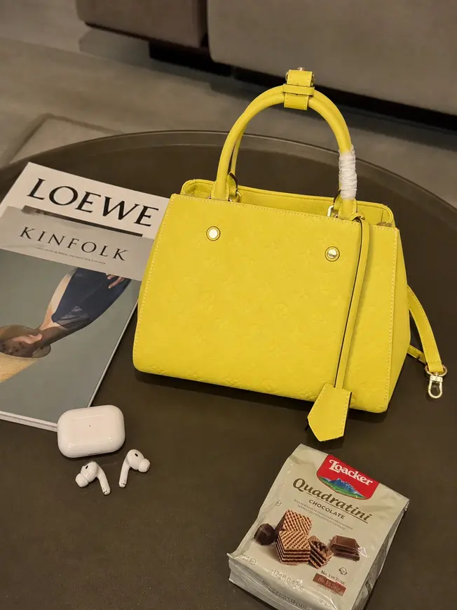 2014 Monogram Canvas Montaigne Bag MM-Lemon M41050-1 photo review