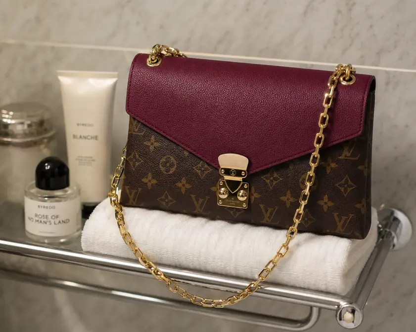 2014 Pallas Chain Aurore Shoulder Bag-Purple M41200 photo review