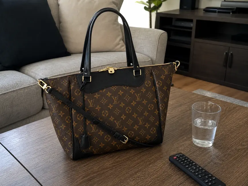 Monogram ESTRELA MM Handbag-Black M51192 photo review