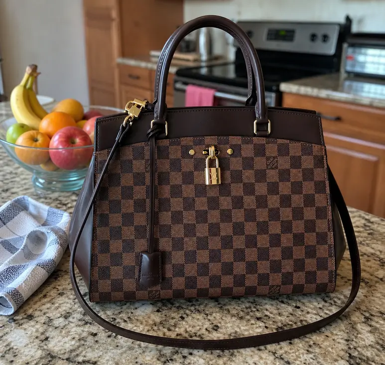 2015 Damier Ebene Canvas Rivoli MM N41150 photo review