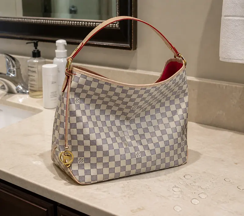 2015 Monogram Damier Azur delightful MM N41448 photo review