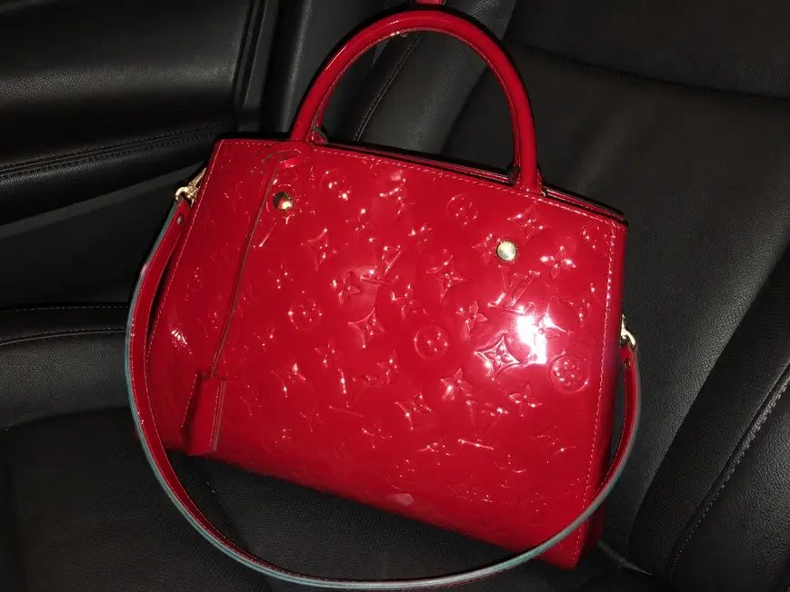 2015 Monogram Vernis Montaigne MM-Cherry M50167 photo review