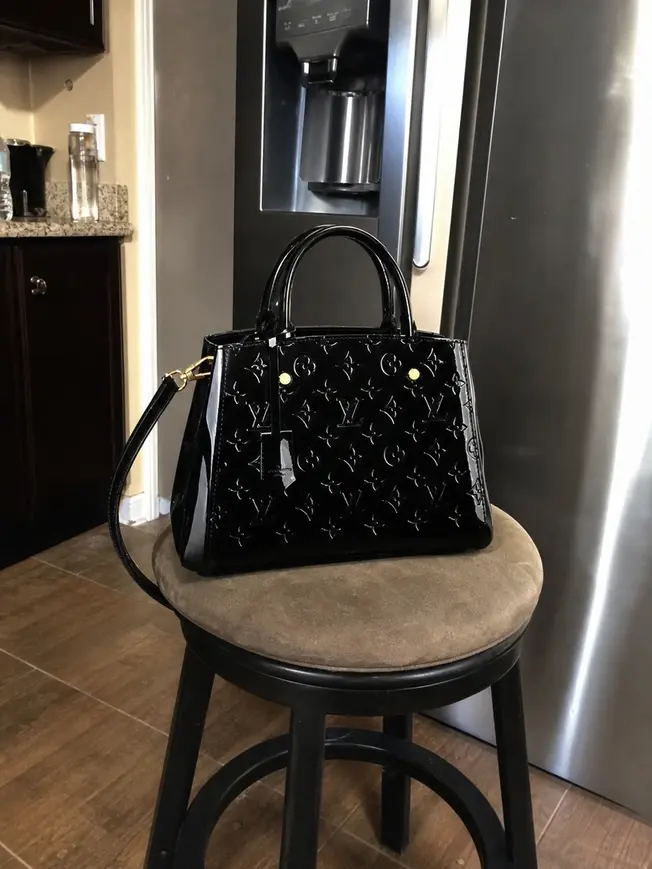 2015 Monogram Vernis Montaigne BB-Black M50171 photo review