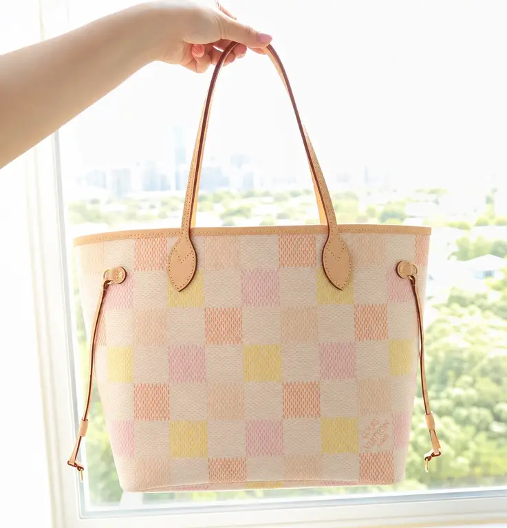 Damier Giant Canvas Neverfull MM N40668 photo review