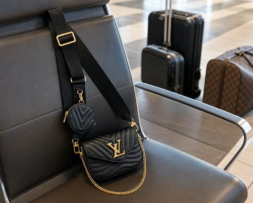 New Wave Multi-Pochette Crossbody Handbag-Black M56461 photo review