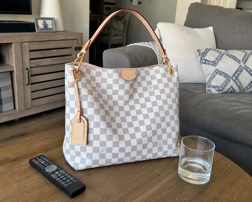 Damier Azu Graceful PM Hobo N42249 photo review
