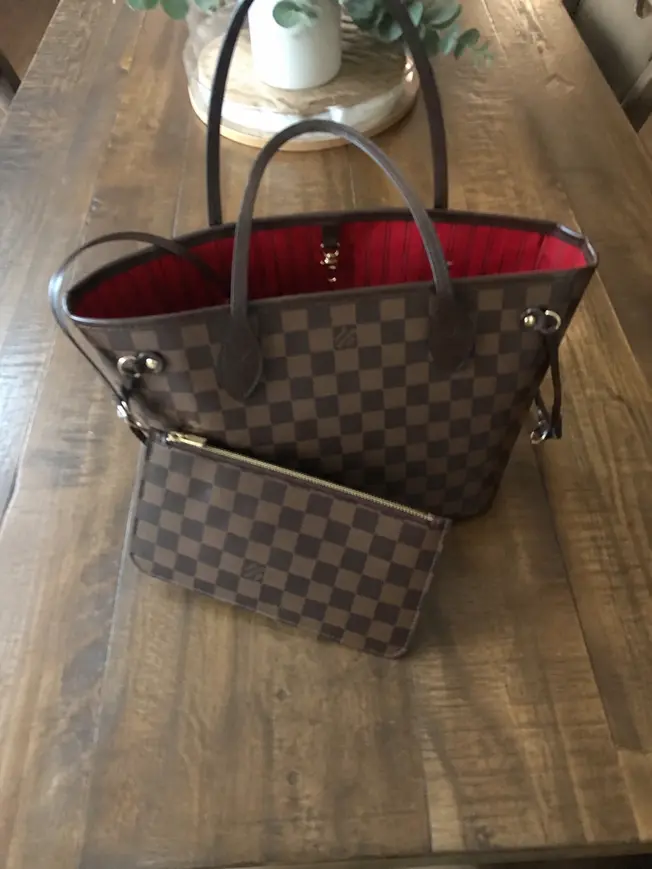 2015 Neverfull Damier Canvas MM Handbag N41358 photo review