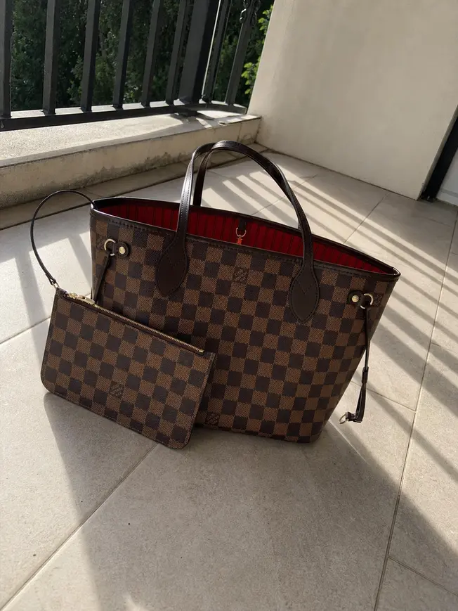 2015 Neverfull Damier Canvas PM Handbag 1081 photo review